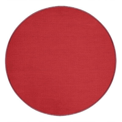 Tapis rouge uni lavable à la machine