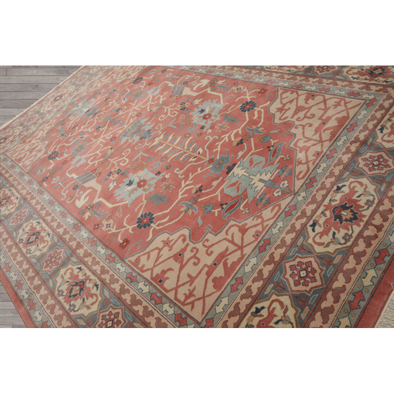 9x12 Hand Knotted Wool Rose Plush Pile Pande Cameron Velvety Soft Rug