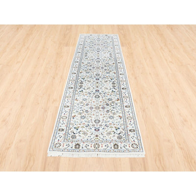 Tapis de couloir en laine et soie 2 pi 10 po x 10 pi Nain 4F98783118F74D8E968B2224059B134E