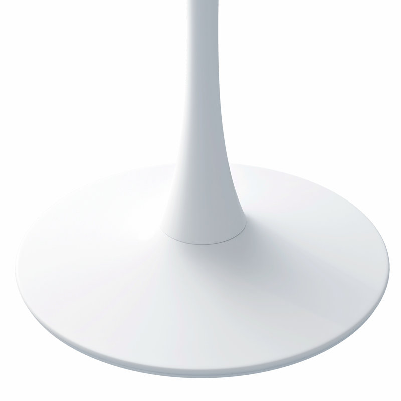 Graclynn Metal Base Dining Table, White