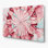 Nautique, coquillages roses, art mural en métal beige