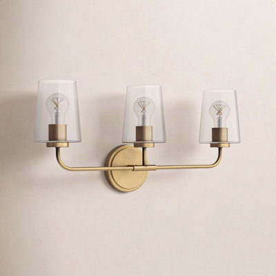Verbena 3 Light Transparent Dimmable Vanity Light