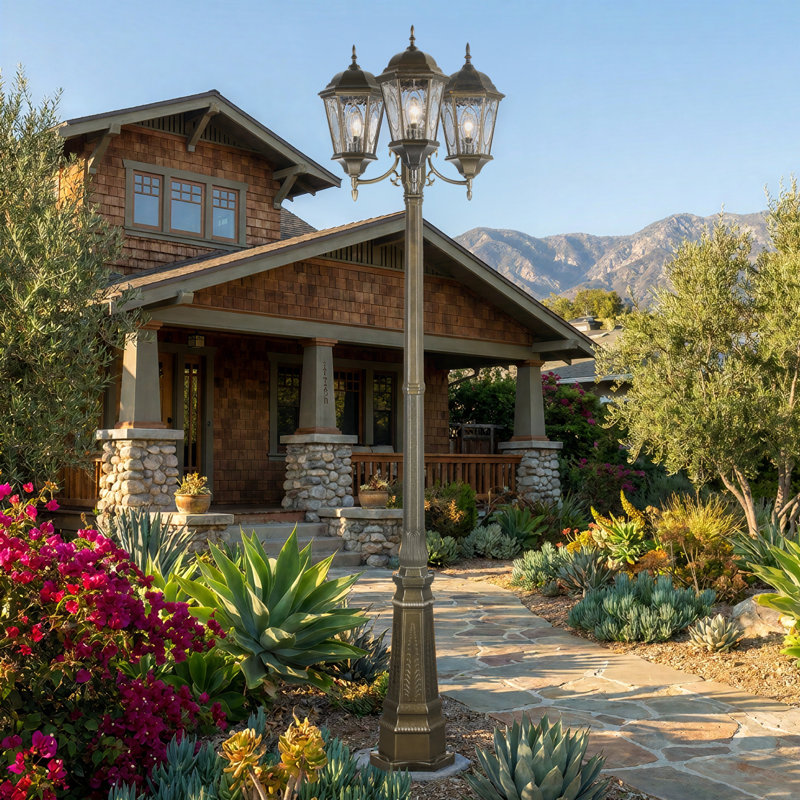 Annagret Lamp Post (Full), Black/Bronze