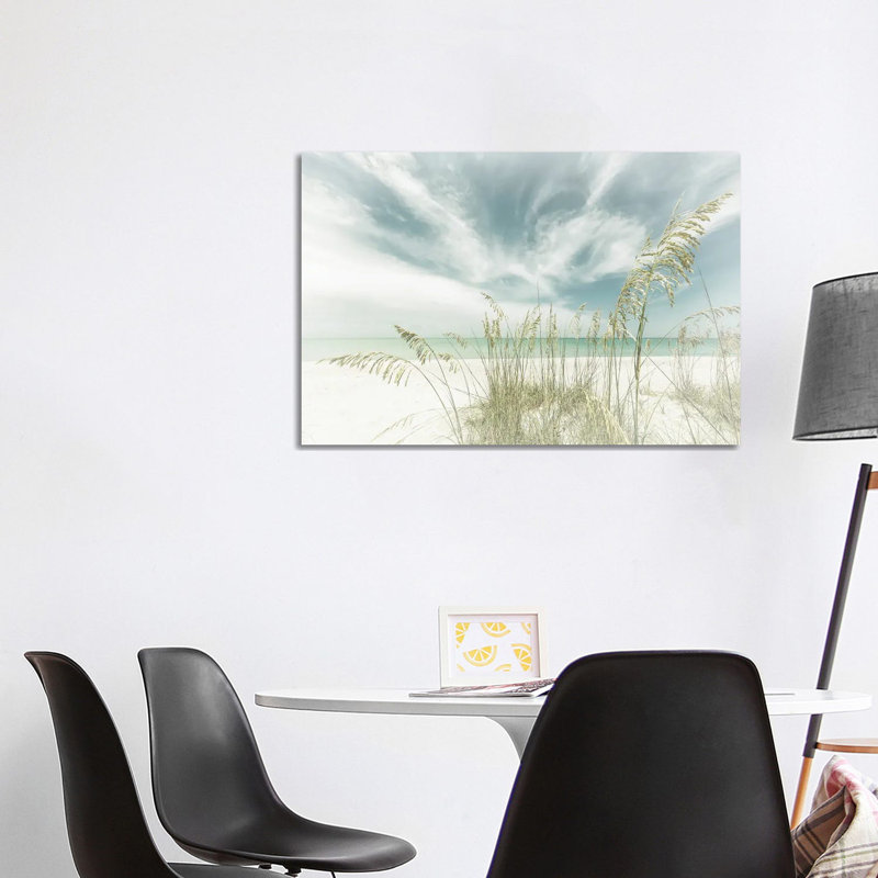 Heavenly Calmness On The Beach by Melanie Viola - Print on Canvas, Wrapped Canvas, 66.04cm H x 101.6cm W x 1.91cm D