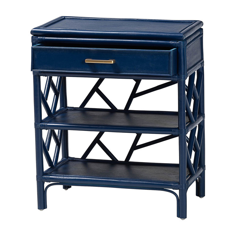 Table de chevet, Bleu