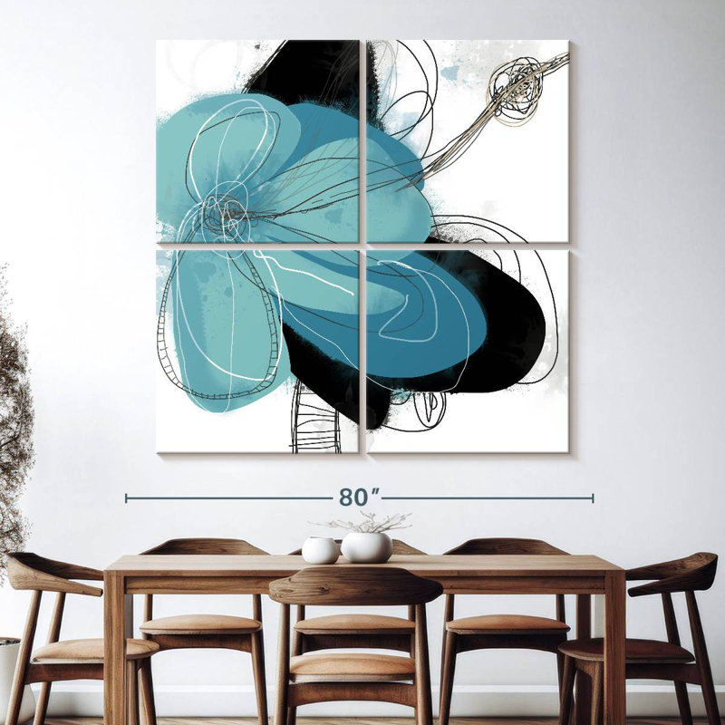 Azul Poetry I, H 74 po x l 74 po
