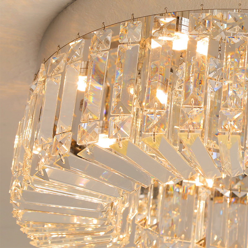 Ajaz 1 - Light LED Chandelier, 50 cm, Chrome