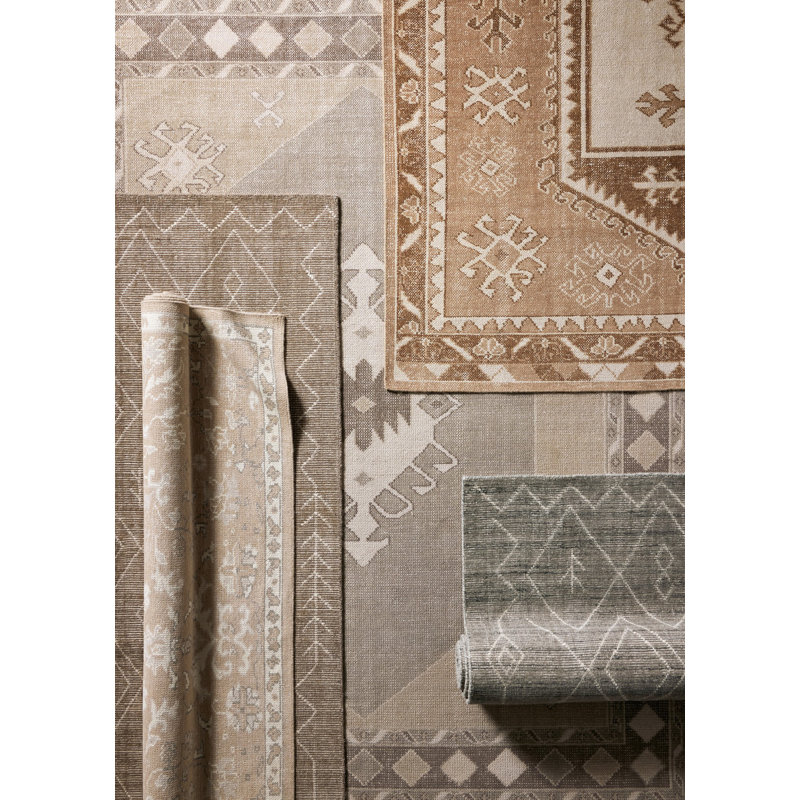 Tapis marocain noué à la main Celimar, Rectangle 8 pi x 10 pi, Gris