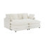 Canapé modulaire rembourré en L 75,6 po avec poches de rangement latérales pour le salon-1930011511