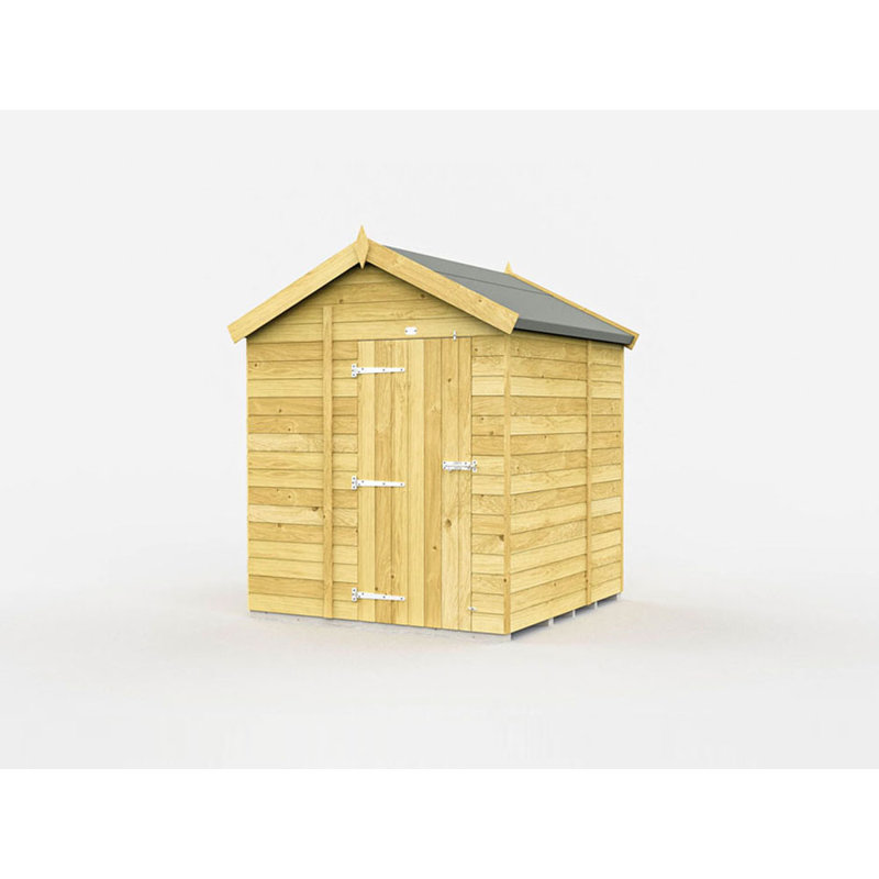 6ft x 6ft Apex Shed - Single Door without Windows