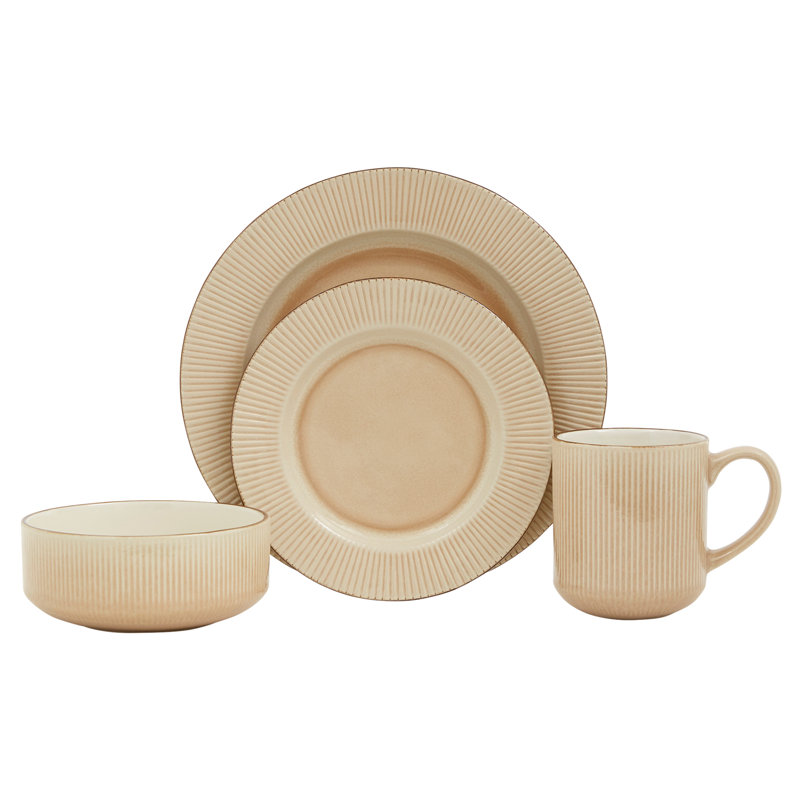 Service de table 16 pièces Solmu Sand, Sable