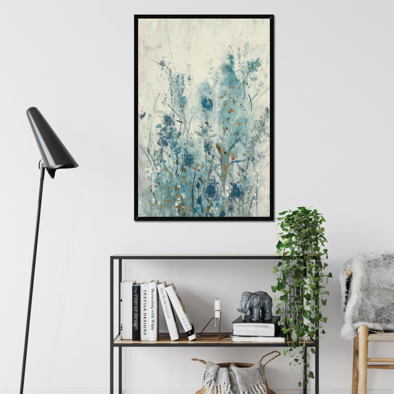 Blue Spring II by Timothy O' Toole - Painting, 80cm H x 55cm W, Black Single Picture Framed Paper