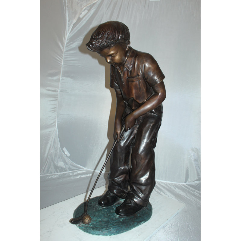 Statue de golf Hillis Boy Plays