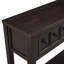 Console de style rustique avec tiroirs et tablettes fonctionnels, un meuble pratique et élégant pour la décoration intérieure
