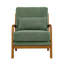 Chaise longue en bois avec un design classique et un revêtement Nubby-132895465