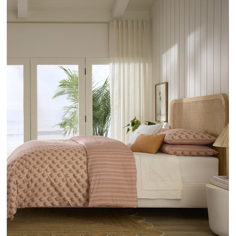 Edna Duvet Cover, Pink/Orange, Full / Double Duvet Cover