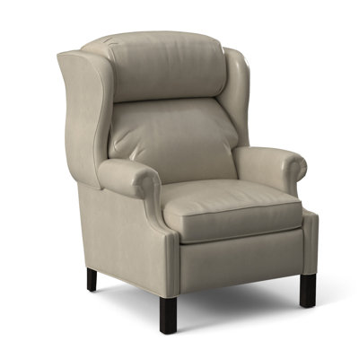 Fauteuil inclinable standard en similicuir de 33 po de large Chippendale