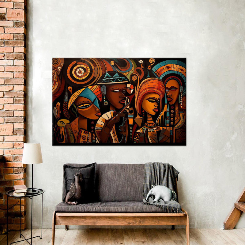 African Woman Wall Art Canvas Perfect As A Modern Art Gift For Featuring Afro Culture Print Without Frame, 25 cm H x 35 cm W