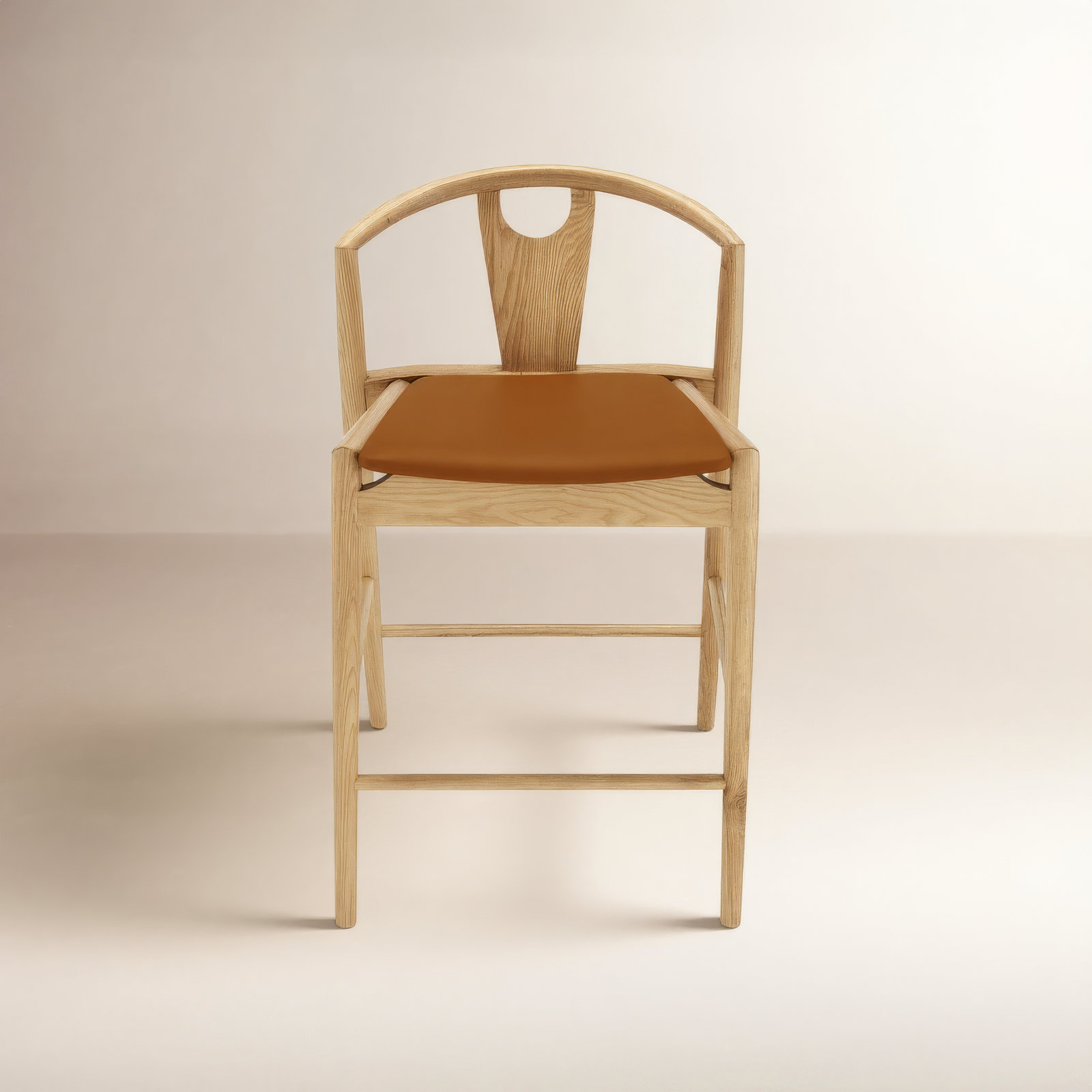Ambra 26" Bar Stool, Tan/Brown