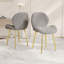 Ensemble de 2 chaises de salle à manger rembourrées-1229678353