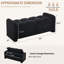 Banc de rangement avec coussins épais Teddy-129125734