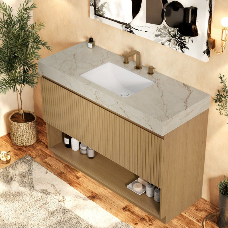 Meuble-lavabo (doit inclure le meuble-lavabo et le lavabo) 48 po Modern