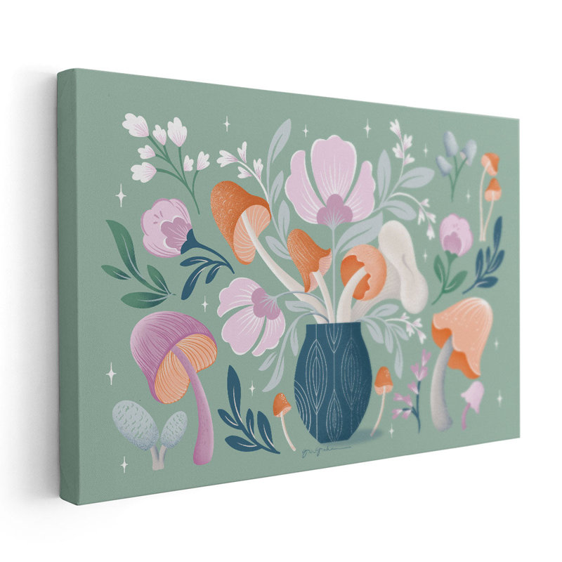 Fantastic Fungi I - reproduction d'art sur toile, H 20 po x l 30 po