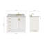 ARIEL TAYLOR 43 IN RIGHT OFFSET RECTANGLE SINK VANITY-1039231820-1039231811-1073674814