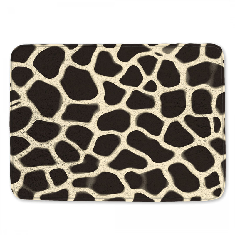 Tapis de bain girafe, L 34 po x L 21 po