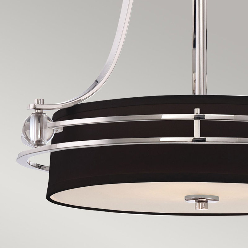 Bengtson 4 - Light Imperial Silver Drum Pendant