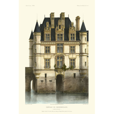 French Chateaux In Blue I by Victor Petit - Wrapped Canvas Print