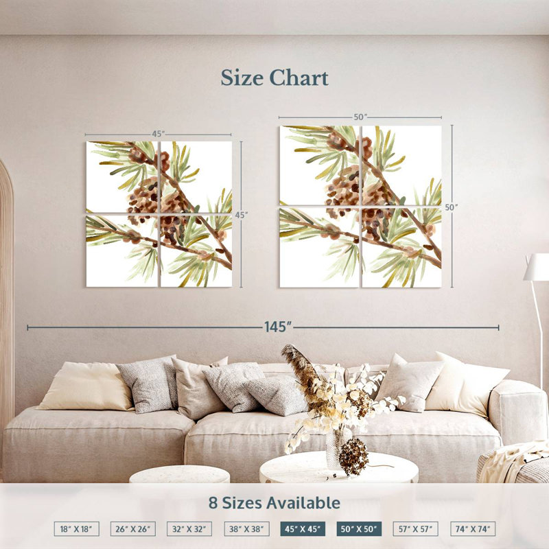 Harnek Simple Pine Cone II, 50" H x 50" W