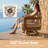 Quick Assembly Swivel Chair, Wood Look Finish: 0% Deforestation, 100% Wood Soul, Outdoor Aluminum Chair, Wood Grain Veneer Chairs for Patio 