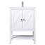 Ensemble de meuble-lavabo simple blanc 24 po