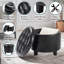 Repose-pieds rond en cuir 19,75 po Amable-2027755499