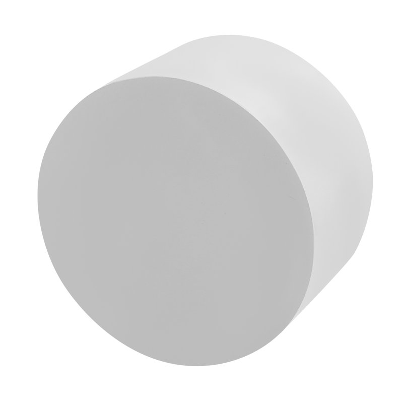 Présentoir rond à piédestal, Blanc