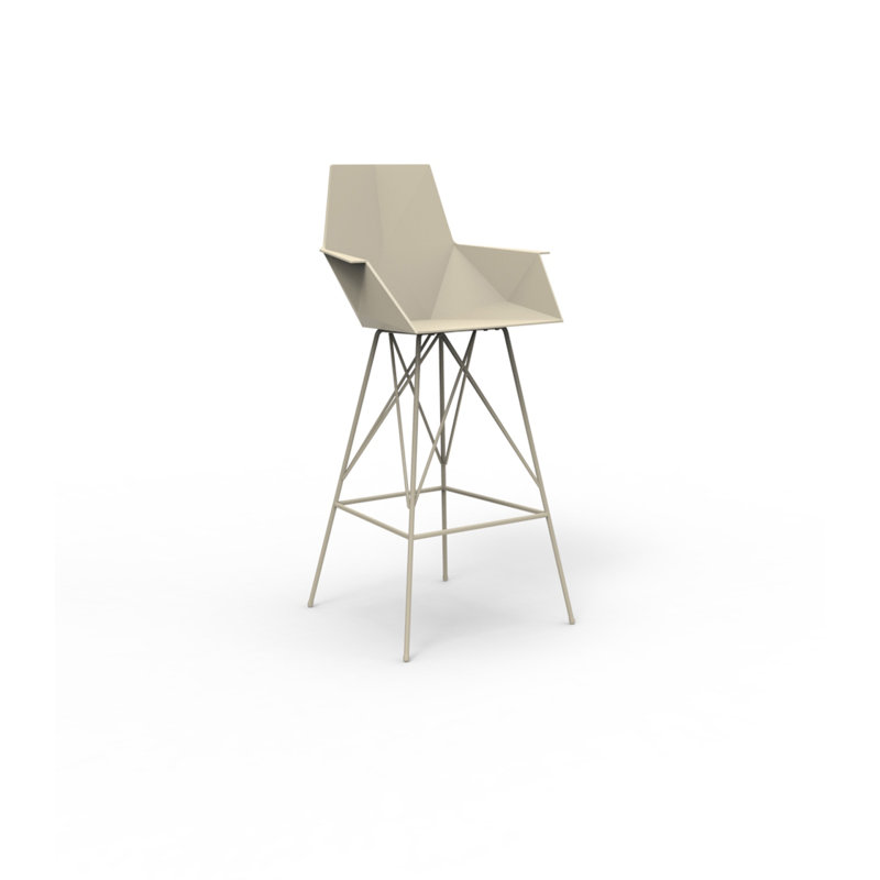 Tabouret de bar Faz, Écru, Tabouret de bar (siège d'une hauteur de 29,5 po)