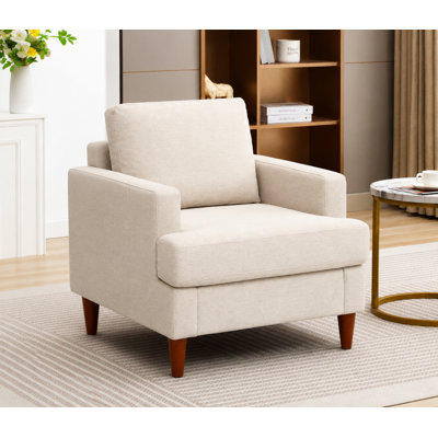 6 Inches Round Solid Wood Furniture Legs Set of 4
