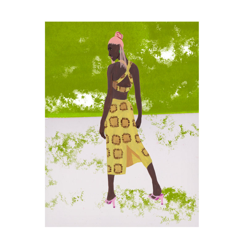 Art sur toile Melissa Wang, H 32 po x l 24 po x P 2 po