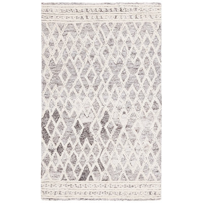 Tapis géométrique en laine touffeté à la main à motif abstrait Jonmatthew