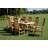 Daina Rectangular Teak Solid Wood Extendable Outdoor Dining Table Umbrella Hole , 71 " W 43 " D