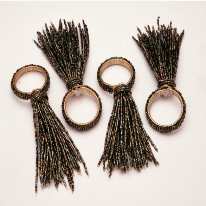 Glass Napkin Ring, Brown