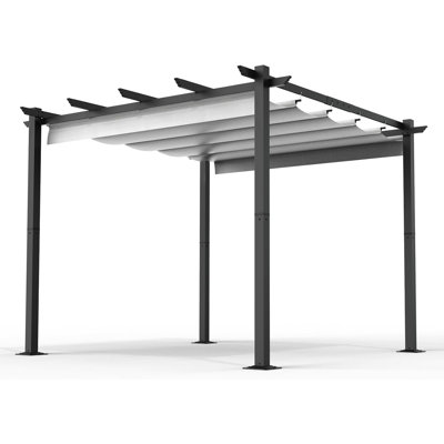 Pergola d'extérieur 10 x 10 pi - Auvent amélioré avec toit réglable