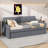 Twin Size Padded Daybed With Handy Trundle And USB Charging Ports-1189807897