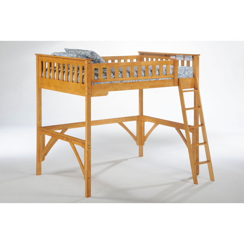 Loft Bed Messages, Double, Chêne moyen