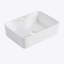 Lavabo de salle de bain rectangulaire en céramique