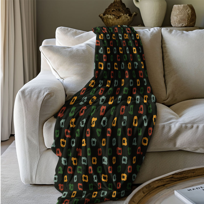 Warm Lime - couverture sherpa de qualité supérieure 1 pièce, Lit simple