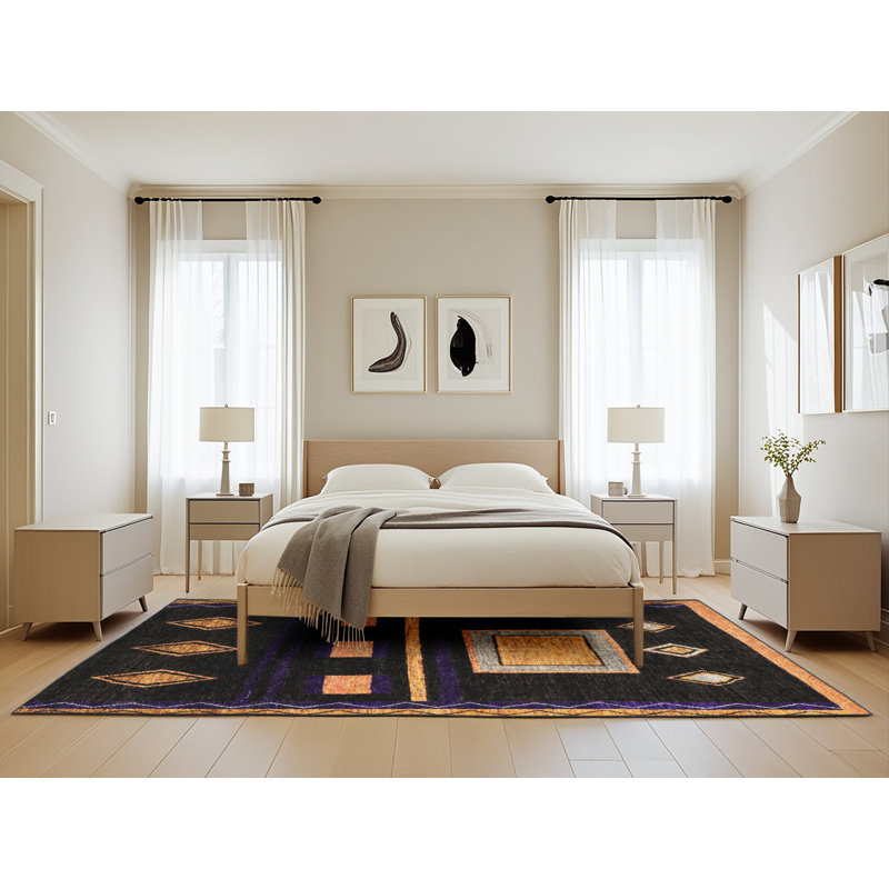 Abstract Indoor Rug, Rectangle 5' x 8'