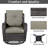 Bonia Outdoor Wicker Rattan Swivel Rocking Patio Club Accent Chairs with Cushions-2076145486-2076145482
