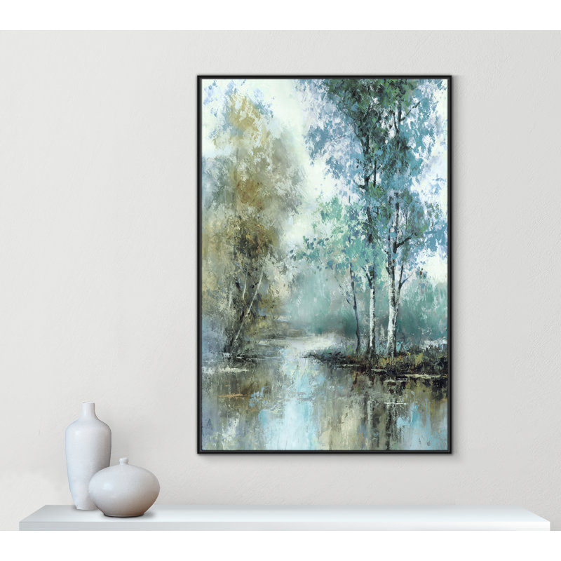 «Spring's Grace I Print» par T.C. Chiu, Noir, H 61,5 po x l 41,5 po